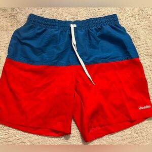 Chubbies 7’ made in USA Color block Swim Trunks